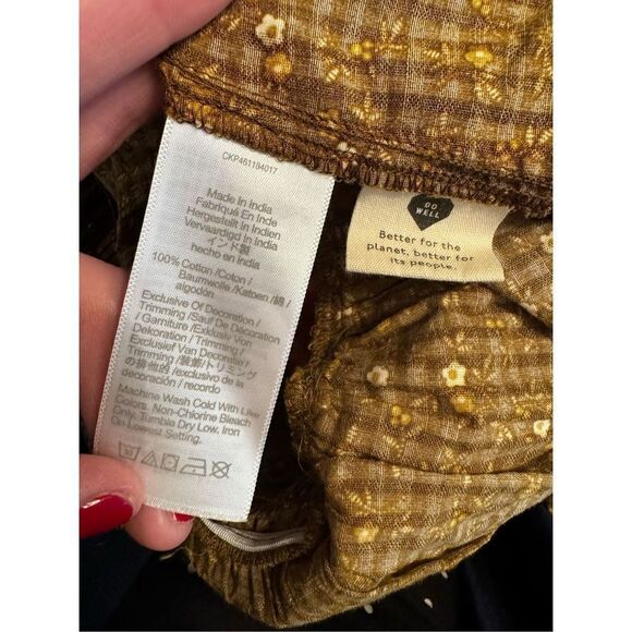 NWOT Madewell Rosalie Tie-Strap Top in Daisy Stitch Peplum Size XXL - Picture 15 of 17